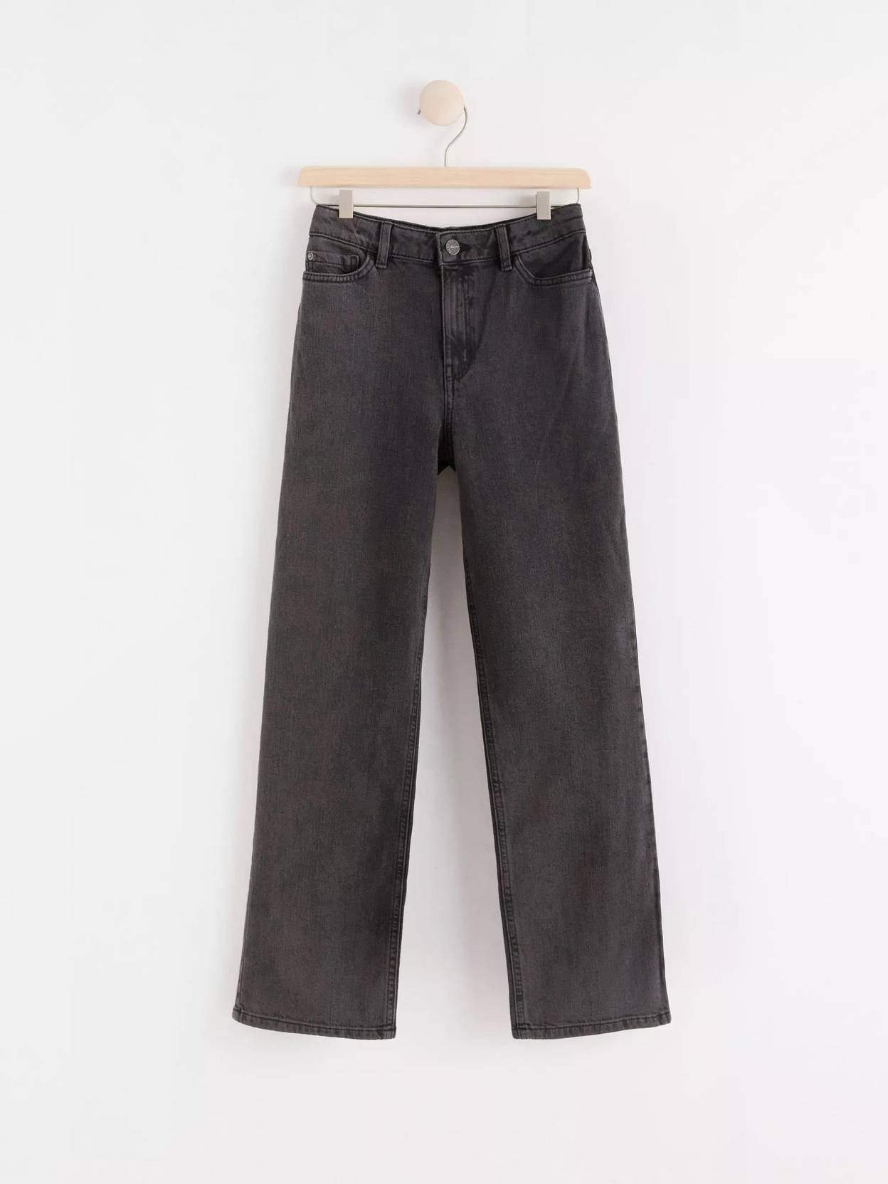KOTTY Girls Flared Mid Rise Black Jeans