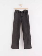 KOTTY Girls Flared Mid Rise Black Jeans