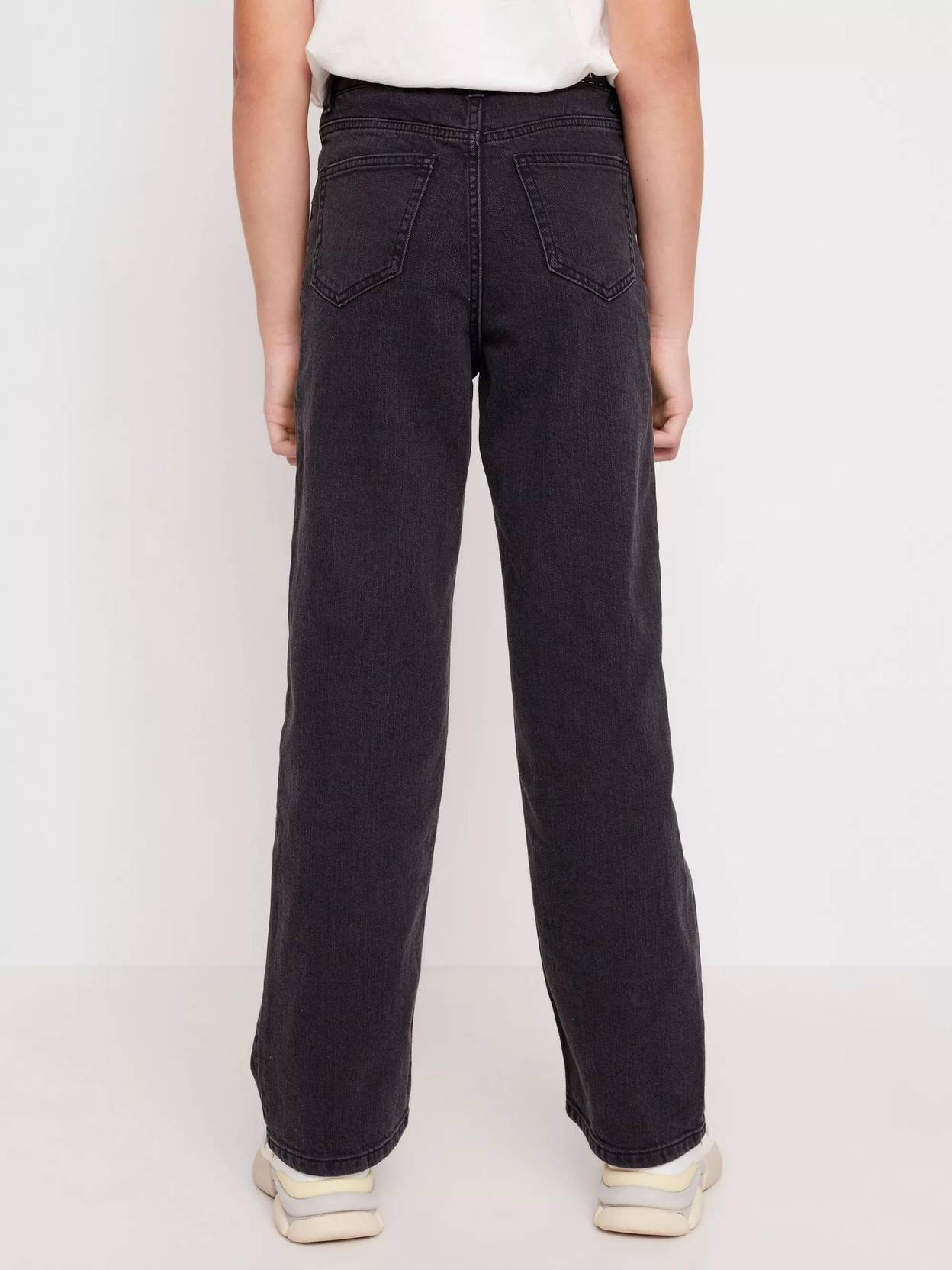 KOTTY Girls Flared Mid Rise Black Jeans