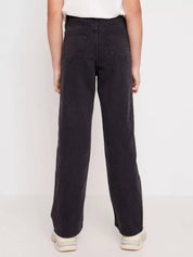 KOTTY Girls Flared Mid Rise Black Jeans