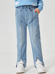 KOTTY Girls Regular High Rise Light Blue Jeans