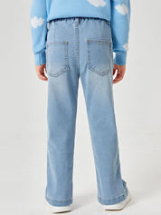 KOTTY Girls Regular High Rise Light Blue Jeans