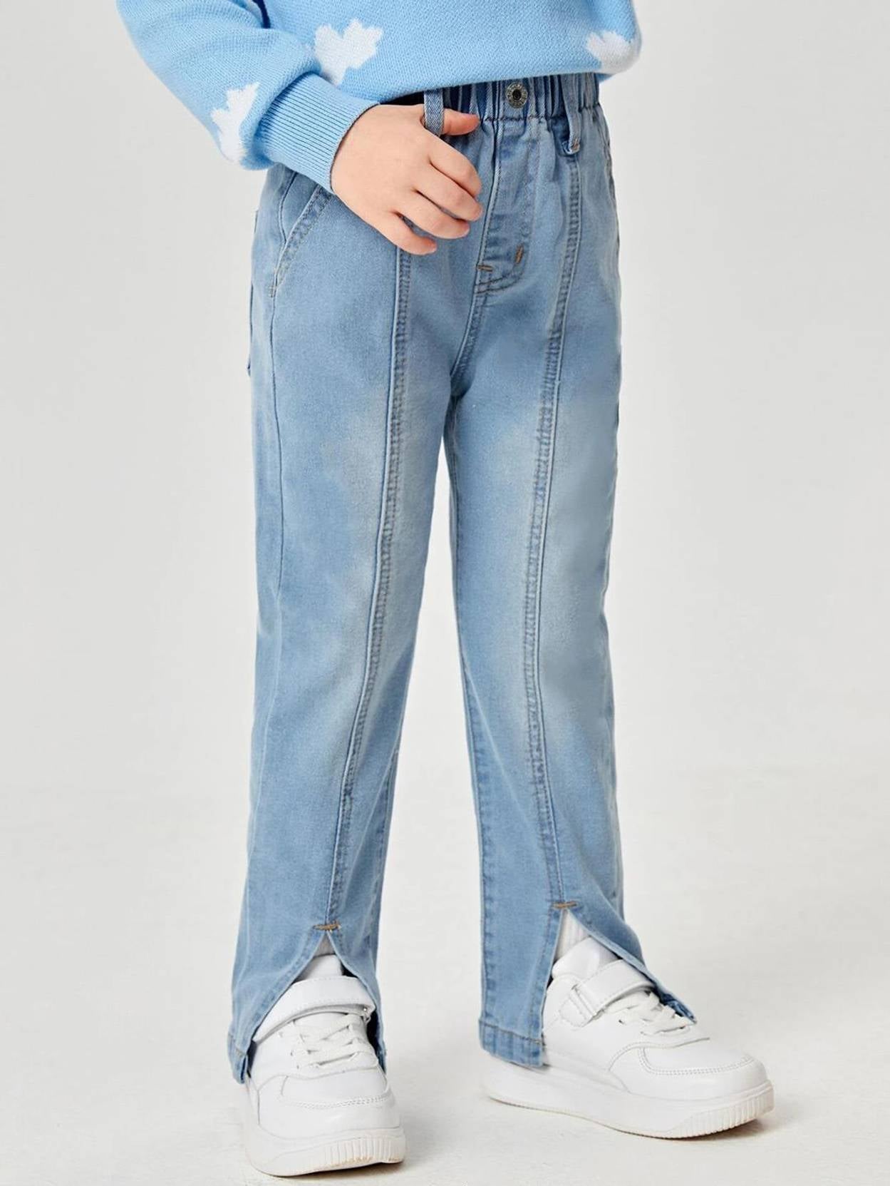 KOTTY Girls Regular High Rise Light Blue Jeans