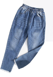 KOTTY Girls Regular Mid Rise Dark Blue Jeans
