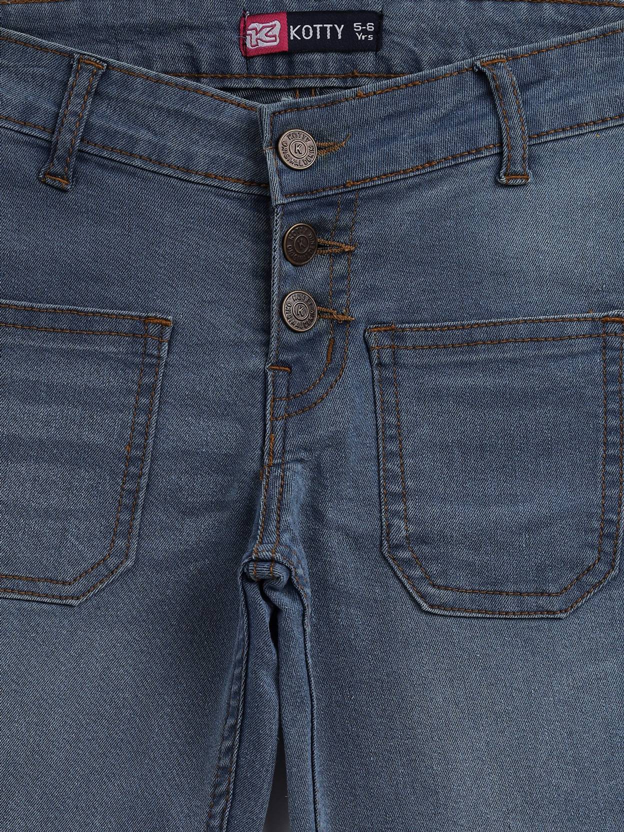 KOTTY Girls Regular Mid Rise Blue Jeans