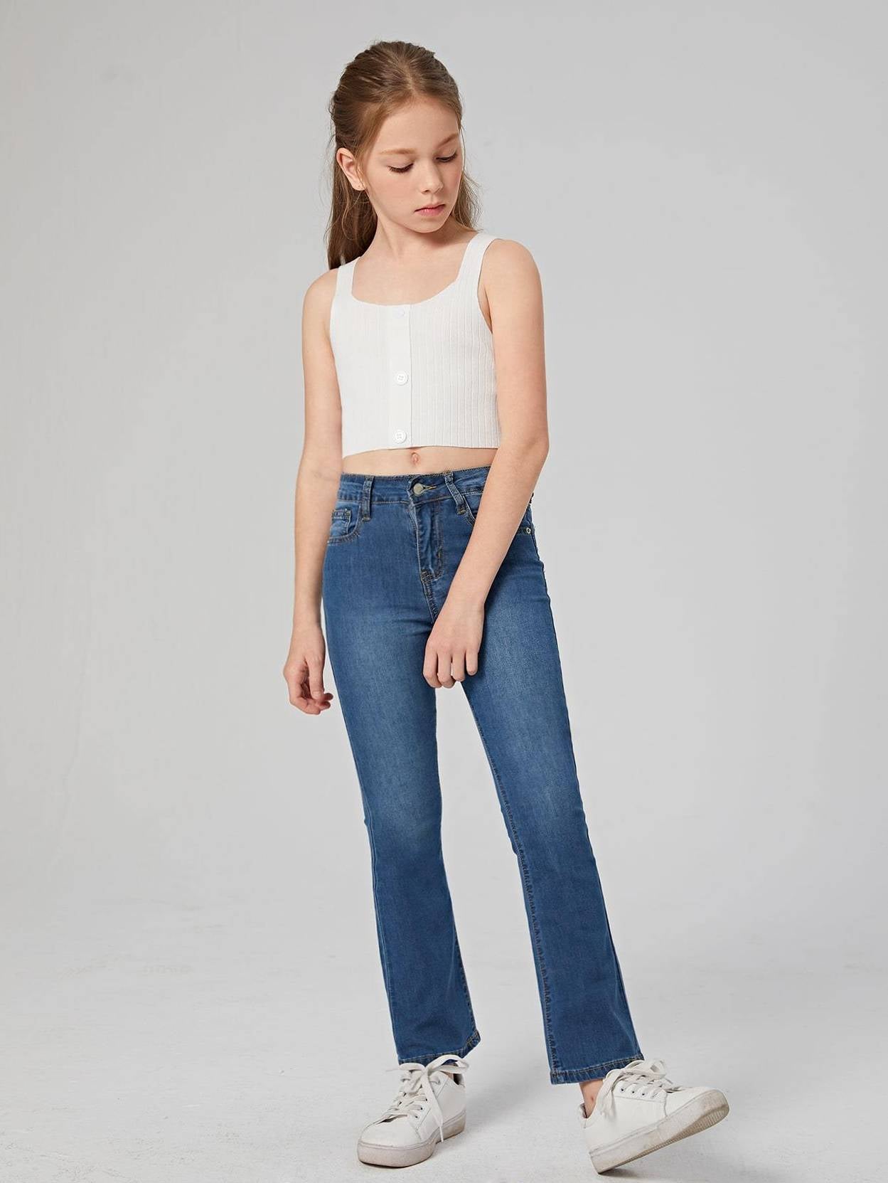 KOTTY Girls Regular Mid Rise Blue Jeans