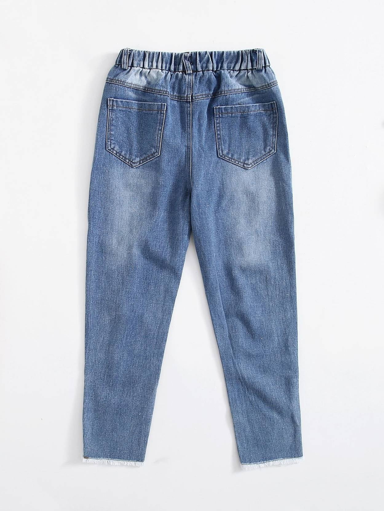 KOTTY Girls Regular Mid Rise Dark Blue Jeans