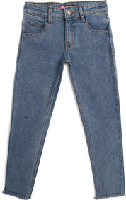 KOTTY  Girls Regular Mid Rise Light Blue Jeans