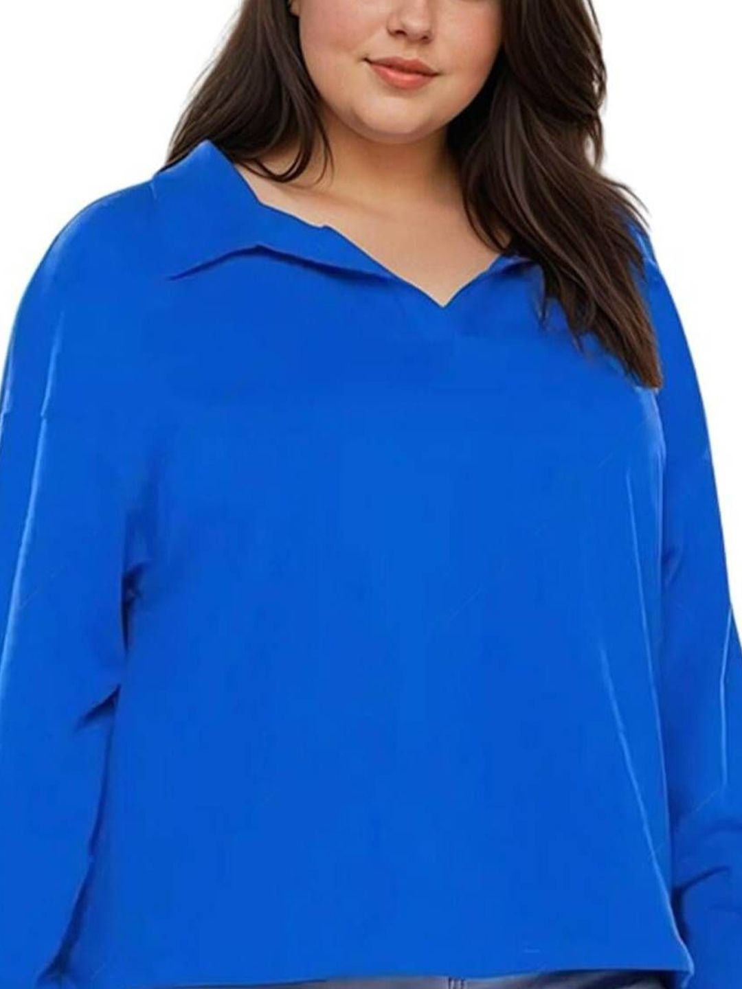 Kotty Women Shirt Collar Full Sleeve Sweatshirt