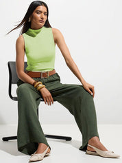 Kotty Women High Neck Sleeveless Top