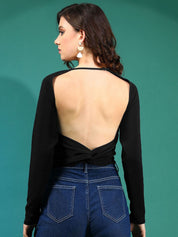 Kotty Women Solid Round Neck Top