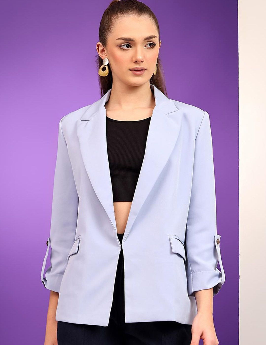 Kotty Notched Lapel Single Breasted Blazer
