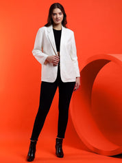 Kotty Notched Lapel Collar Long Sleeves Overcoat