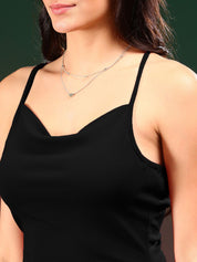 Kotty Women Solid Sleeveless Sheath Dress