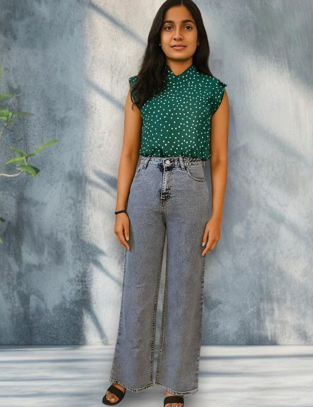 Kotty Women Regular Fit High-Rise Light Fade Stretchable Jeans