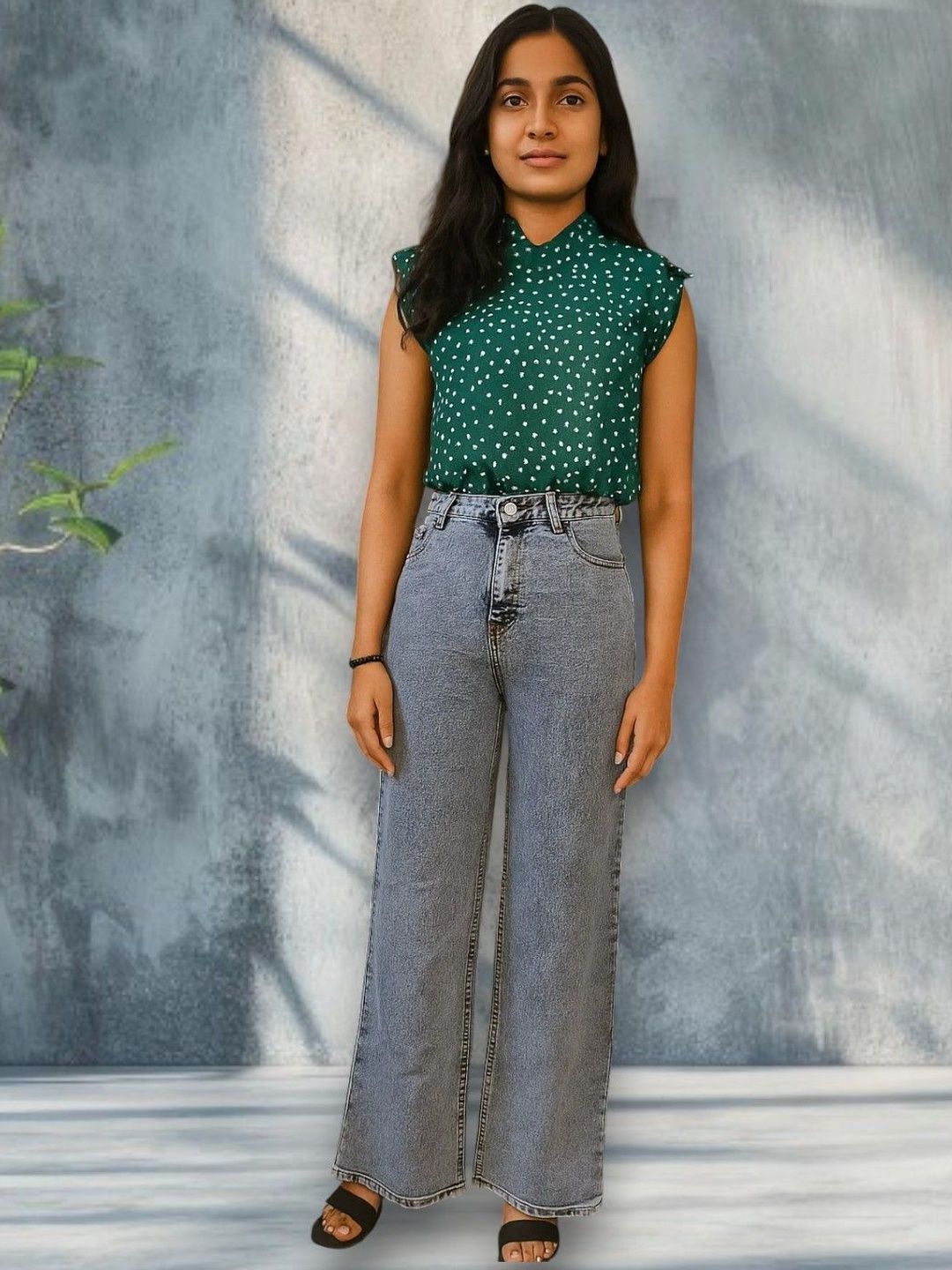 Kotty Women Regular Fit High-Rise Light Fade Stretchable Jeans