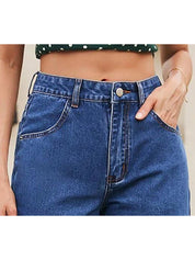 Kotty Women Straight Fit High-Rise Cotton Clean Look Jeans