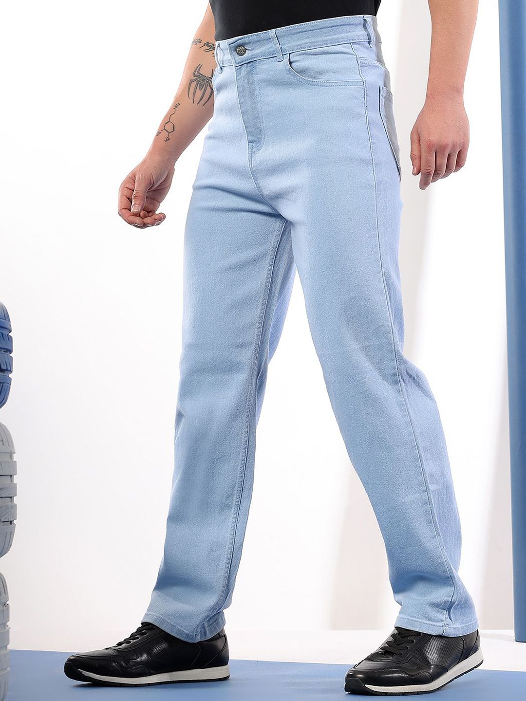 Kotty Men Comfort Regular Fit Mid-Rise Stretchable Jeans