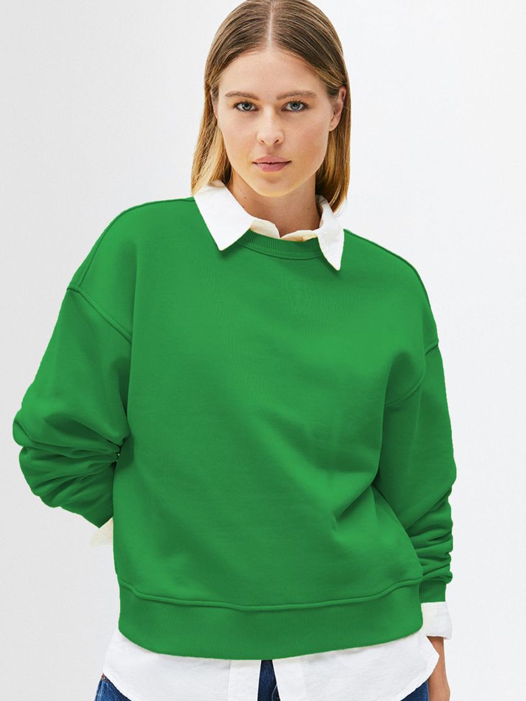 Kotty Women Round Neck Pullover Sweatshirt