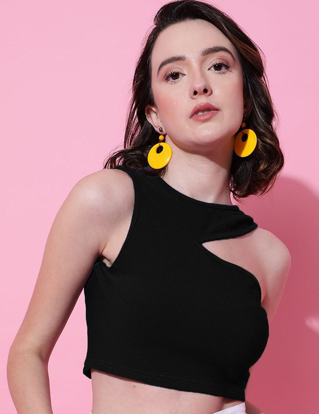 Kotty Women Solid High Neck Top