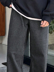 Kotty Men Jean Wide Leg Stretchable Cotton Jeans