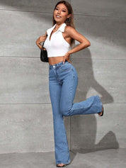 Kotty Women High-Rise Stretchable Bootcut Jeans