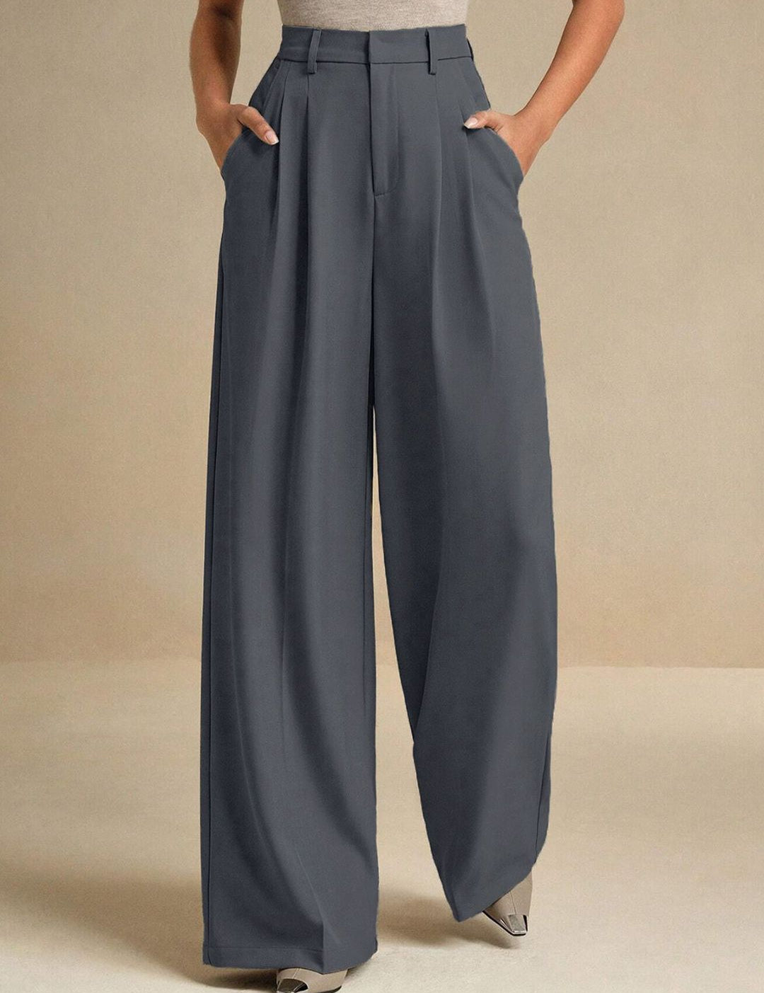 Kotty Women Relaxed Fit High-Rise Trousers