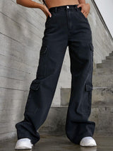 Kotty Women Jean Wide Leg High-Rise Stretchable Jeans