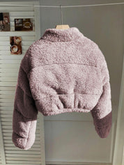 Kotty Women Long Sleeves Open Front Crop Jacket