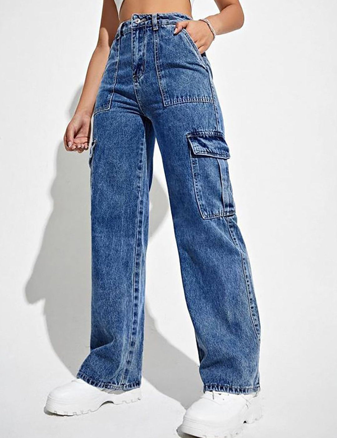 Kotty Women Jean Straight Fit High-Rise Stretchable Jeans