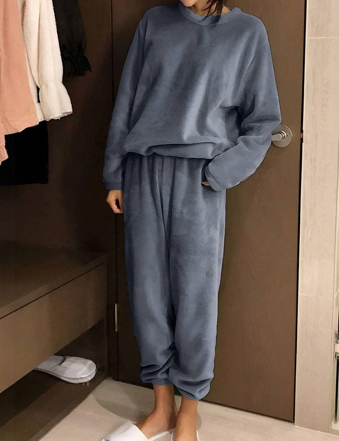 Kotty Round Neck Top With Pyjamas