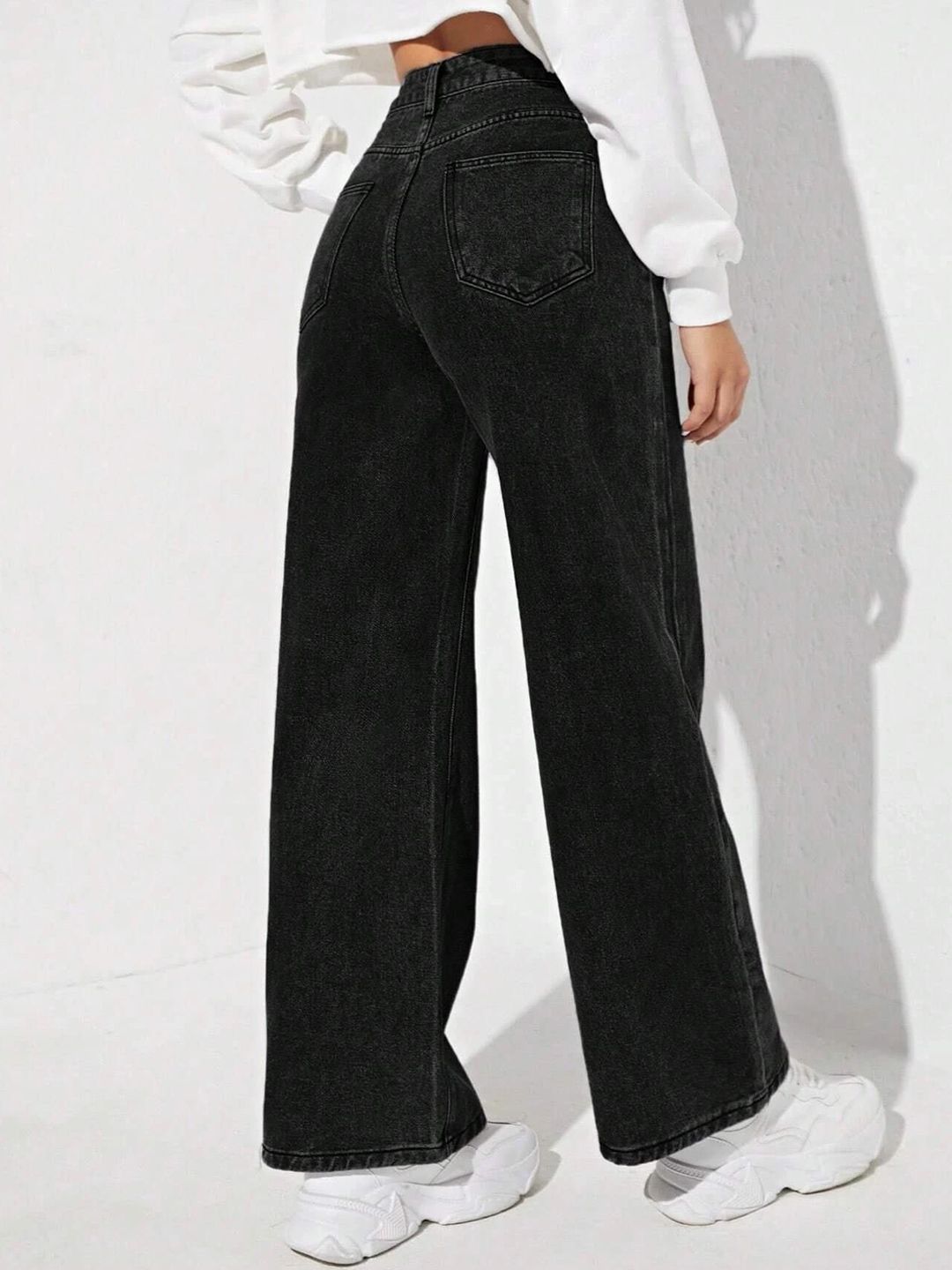 Kotty Women Cotton Flared High-Rise Stretchable Jeans