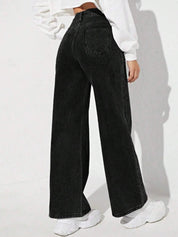 Kotty Women Cotton Flared High-Rise Stretchable Jeans