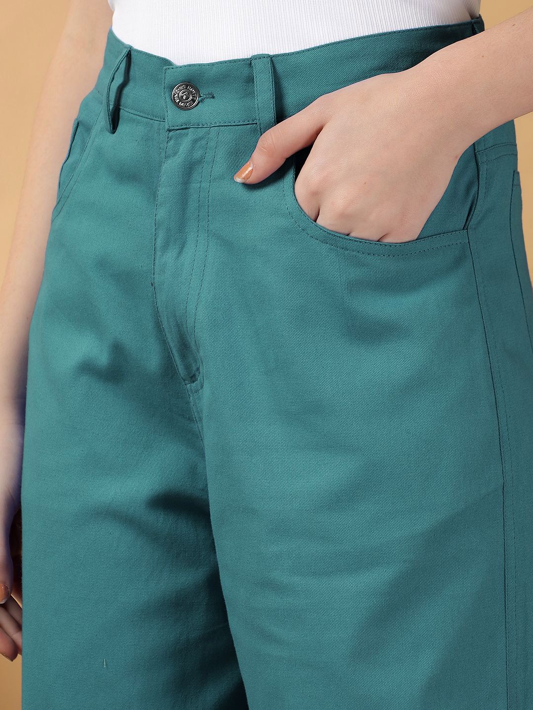 Kotty Women Relaxed Straight Leg Loose Fit Trousers