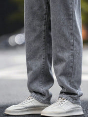 Kotty Men Relaxed Fit Medium Grey Stone Washed Jeans