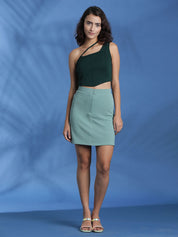 Kotty Women Solid One Shoulder Top