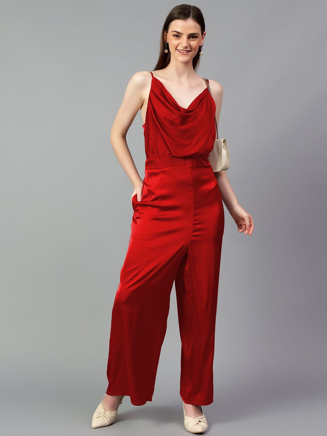 Kotty Cowl Neck Basic Jumpsuit