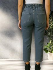 Kotty Women High-Rise Highly Distressed Stretchable Straight Fit Jeans