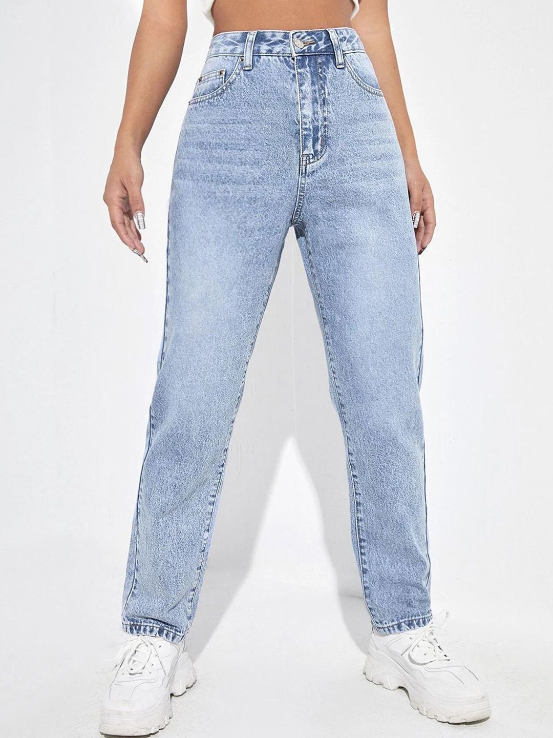 Kotty Women Regular Fit Cotton High-Rise Jeans