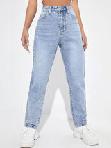 Kotty Women Regular Fit Cotton High-Rise Jeans