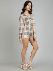 Kotty Checked Jumpsuit