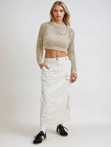 Kotty Women Round Neck Cotton Pullover Sweater