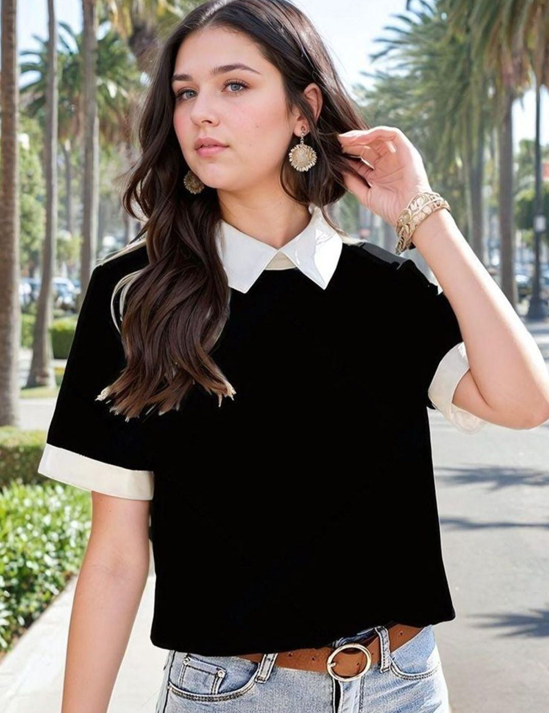 Kotty Women Colourblocked Regular Top