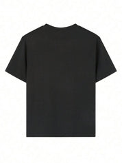 Kotty Girls Graphic Printed Round Neck Cotton Oversized T-shirt