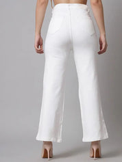 Kotty Women Bootcut High-Rise Stretchable Cotton Jeans