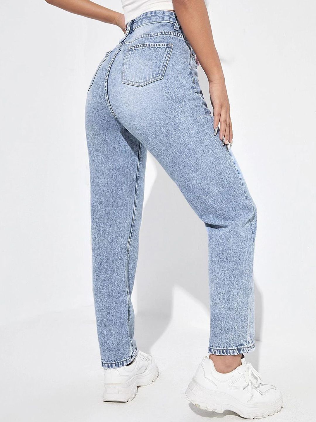 Kotty Women Regular Fit Cotton High-Rise Jeans