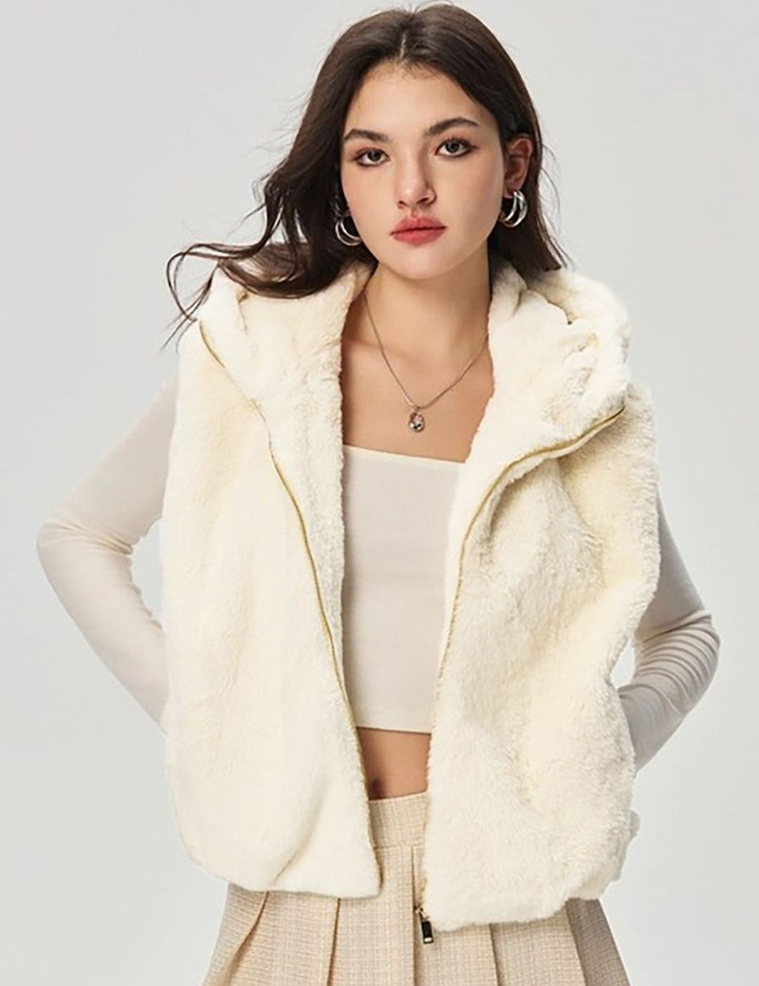 Kotty Women Hooded Open Front Jacket