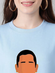 Kotty Women Graphic Printed Round Neck Cotton Oversized T-shirt