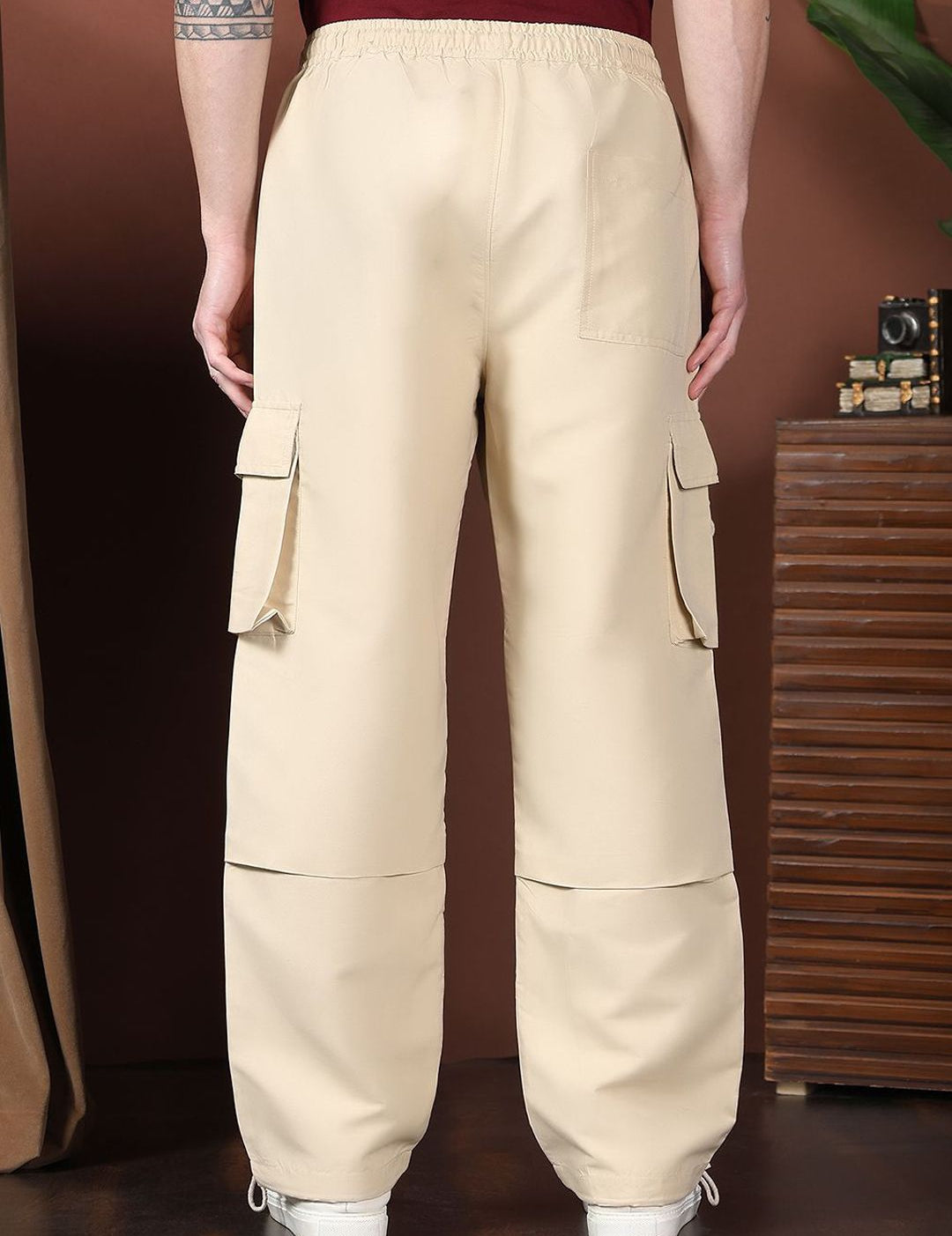 Kotty Men Relaxed Easy Wash Cargos Trousers