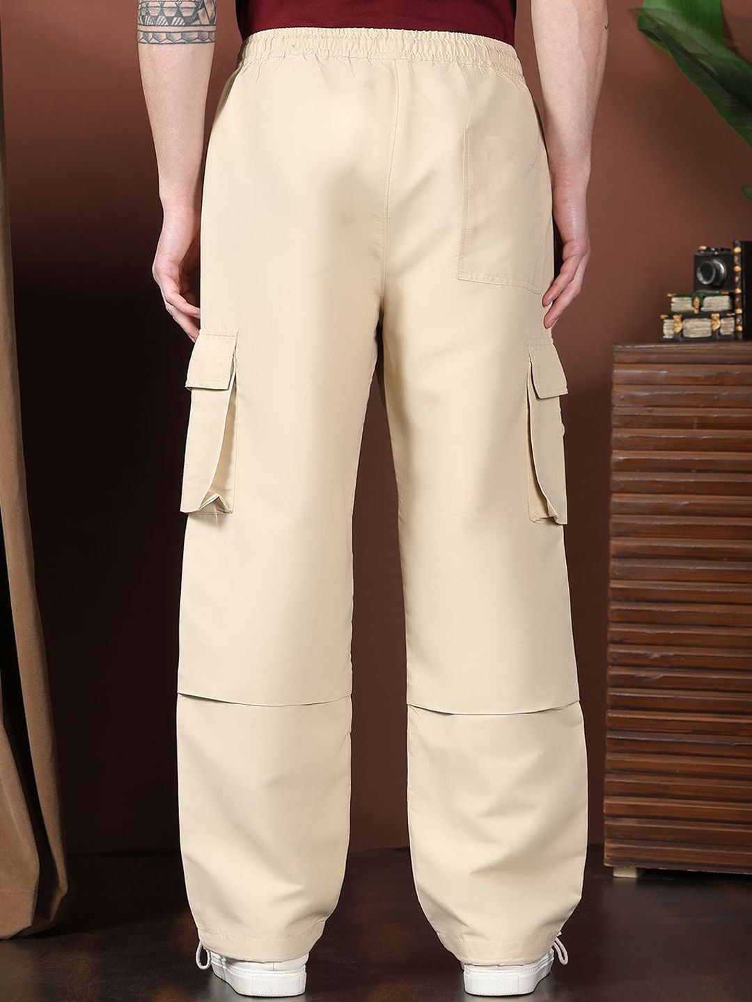 Kotty Men Relaxed Easy Wash Cargos Trousers
